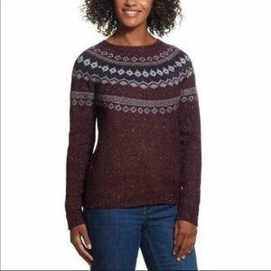 💥SALE💥Weatherproof Vintage -burgundy/maroon long sleeve sweater w/crew neck XL